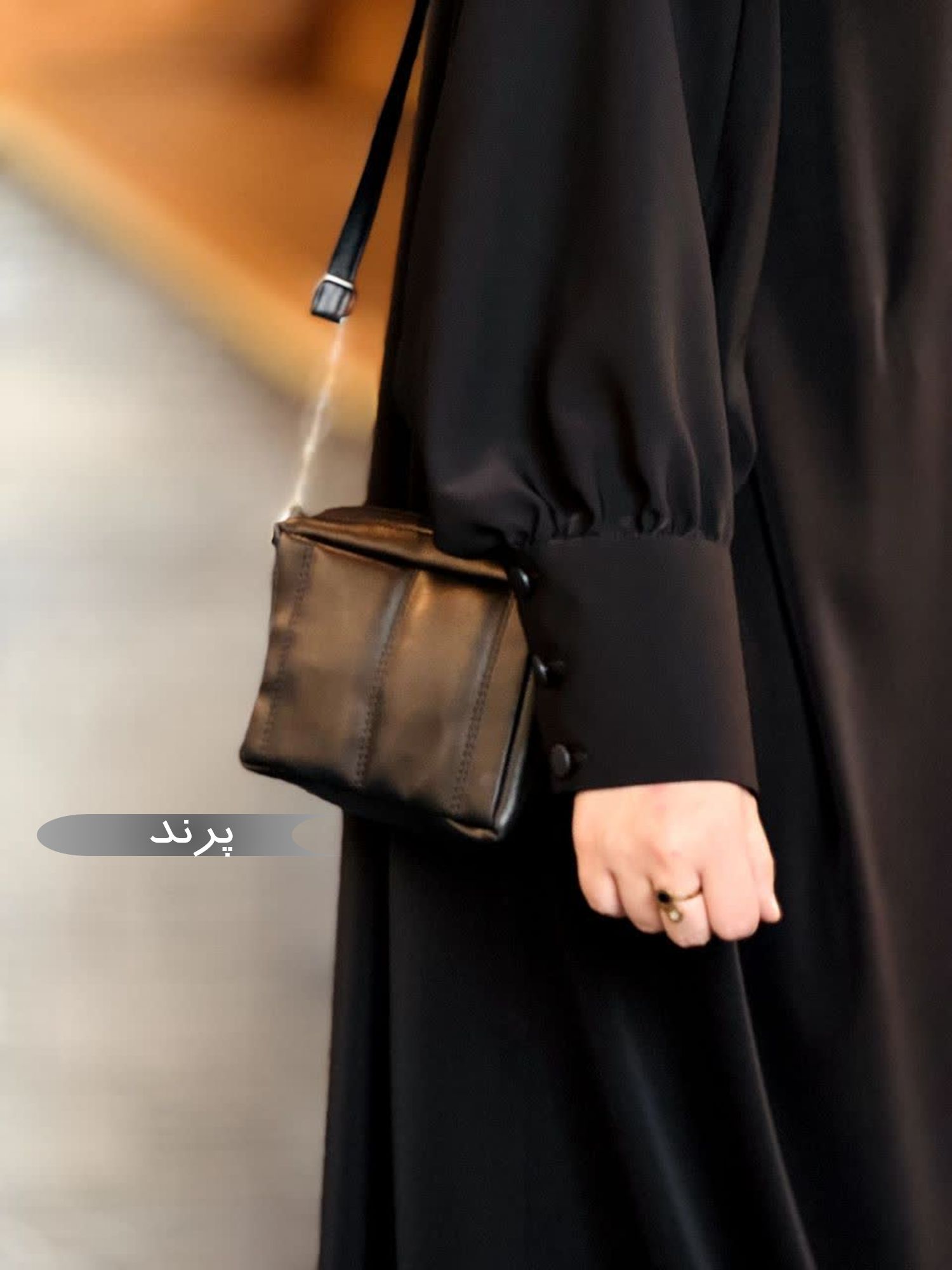مانتو عبایی مجلسی زنانه طرح پرند  