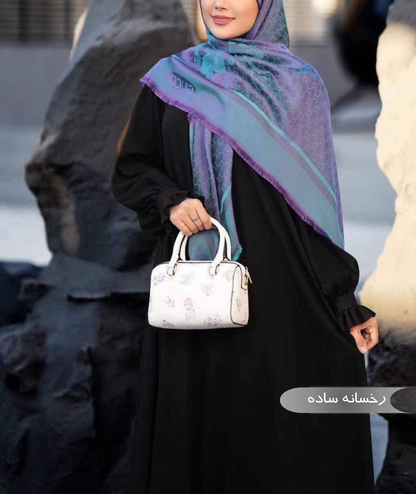  مانتو عبایی زنانه مجلسی طرح رخسانه 