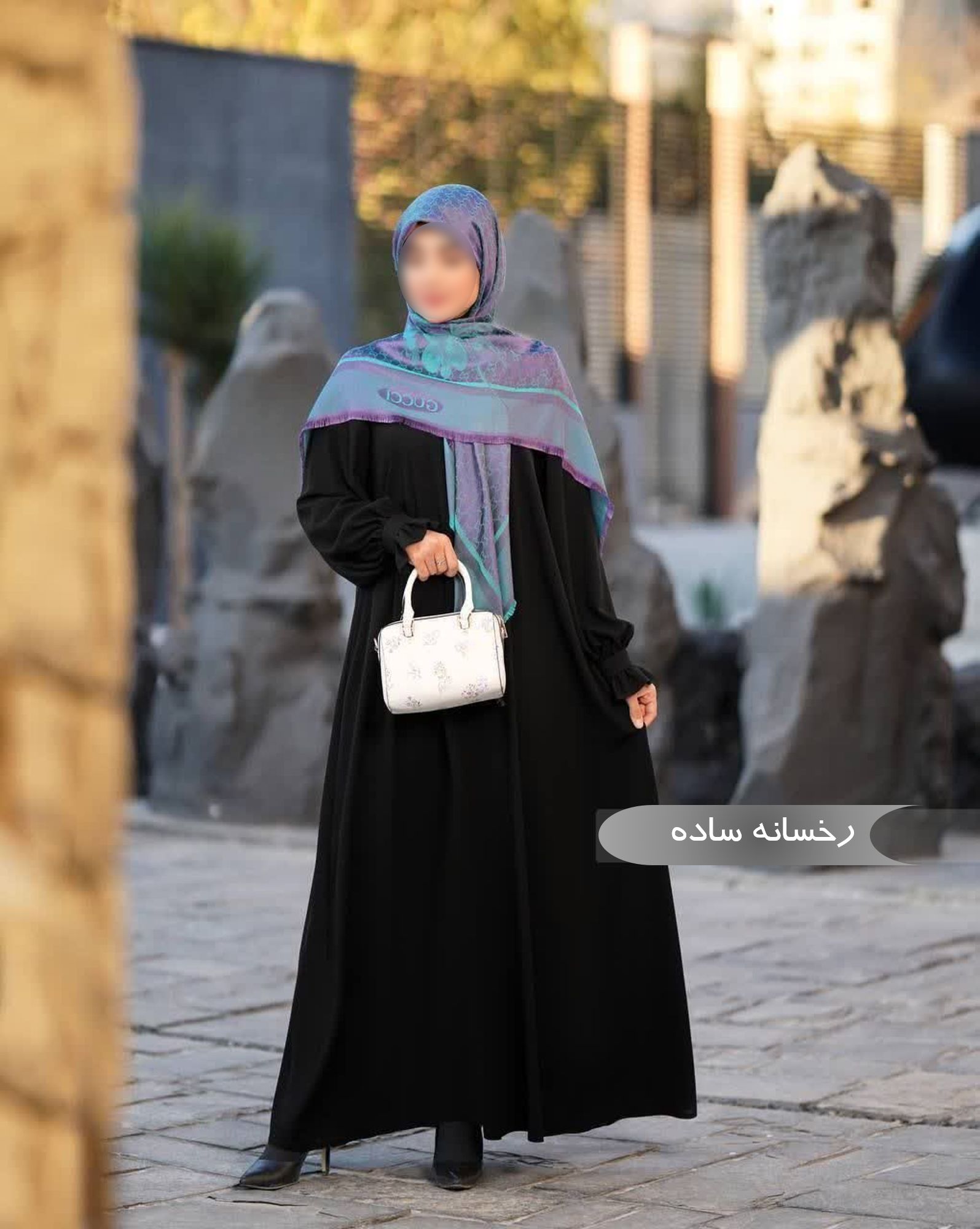  مانتو عبایی زنانه مجلسی طرح رخسانه 