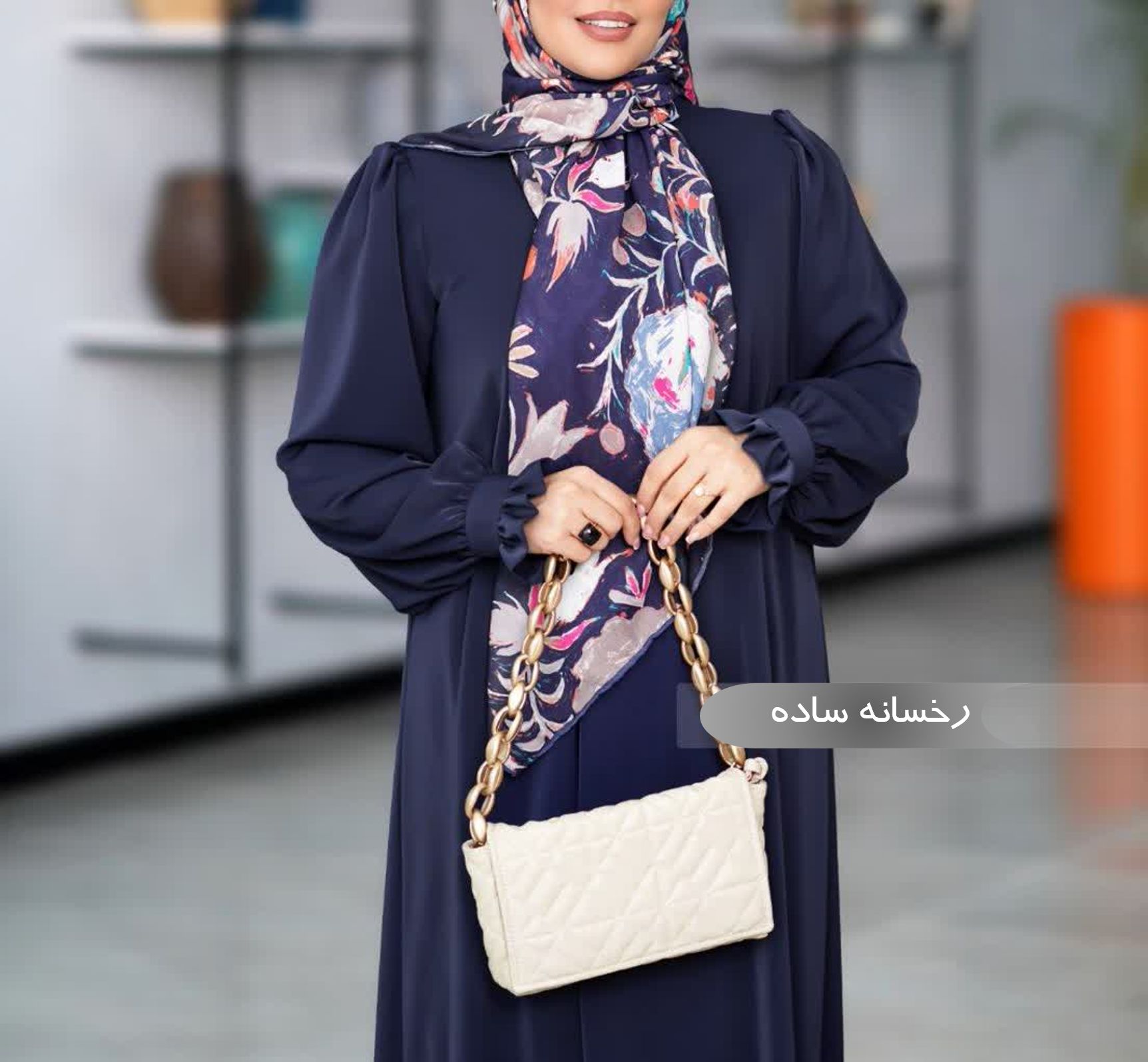 مانتو عبایی زنانه مجلسی طرح رخسانه 