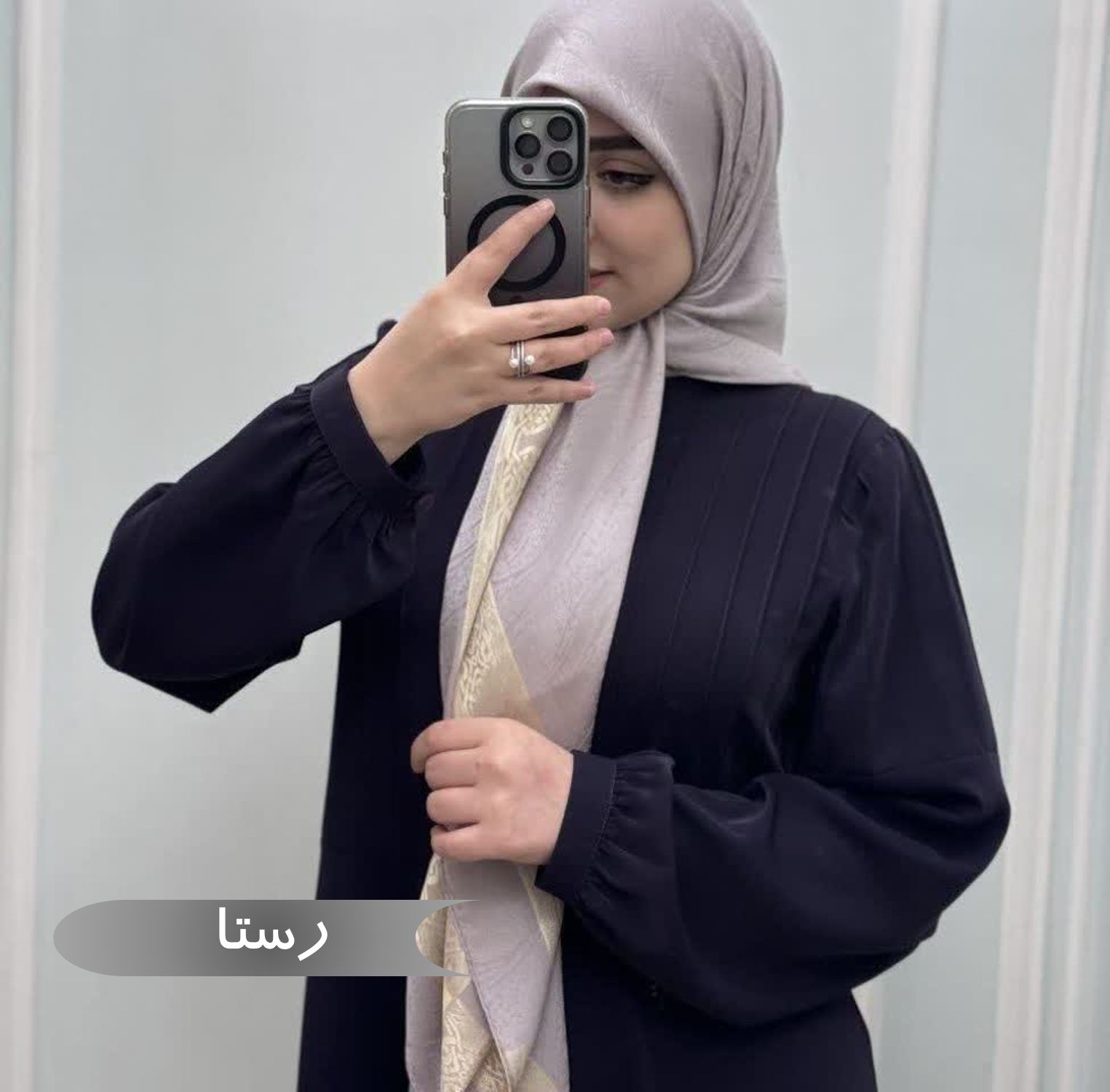  مانتو عبایی زنانه مجلسی طرح رخسانه رستا