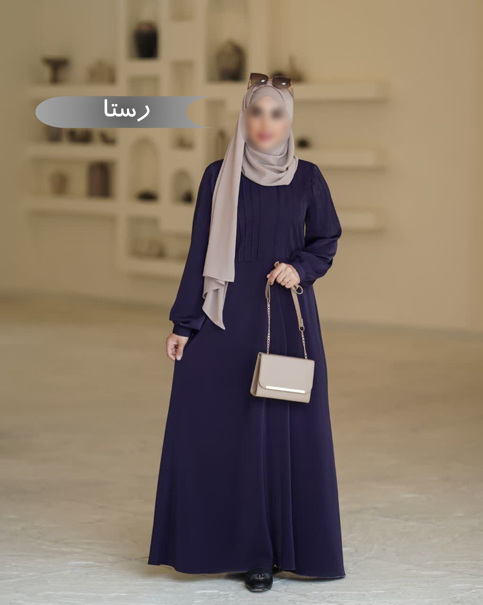  مانتو عبایی زنانه مجلسی طرح رخسانه رستا