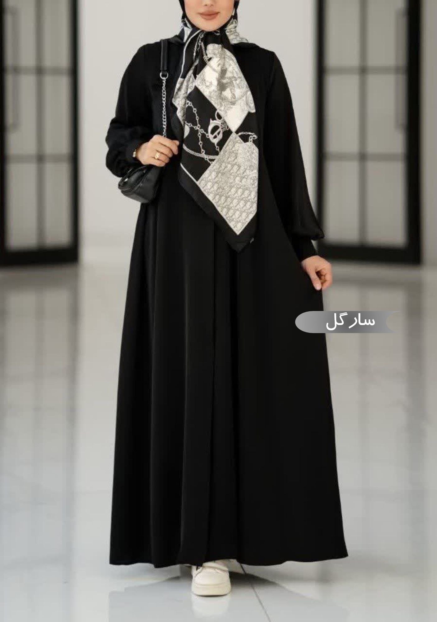 مانتو عبایی زنانه مجلسی طرح سارگل
