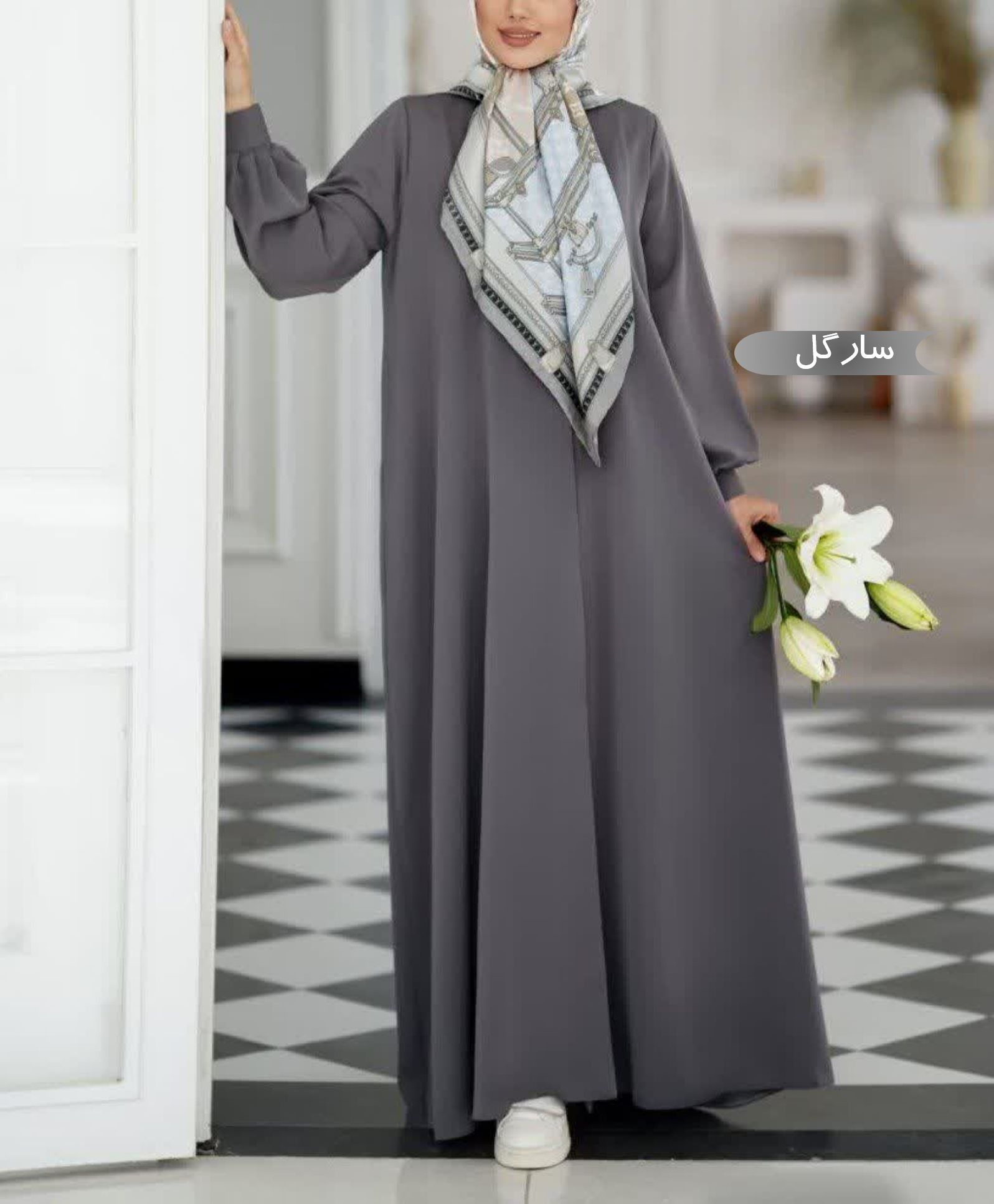  مانتو عبایی زنانه مجلسی طرح سارگل