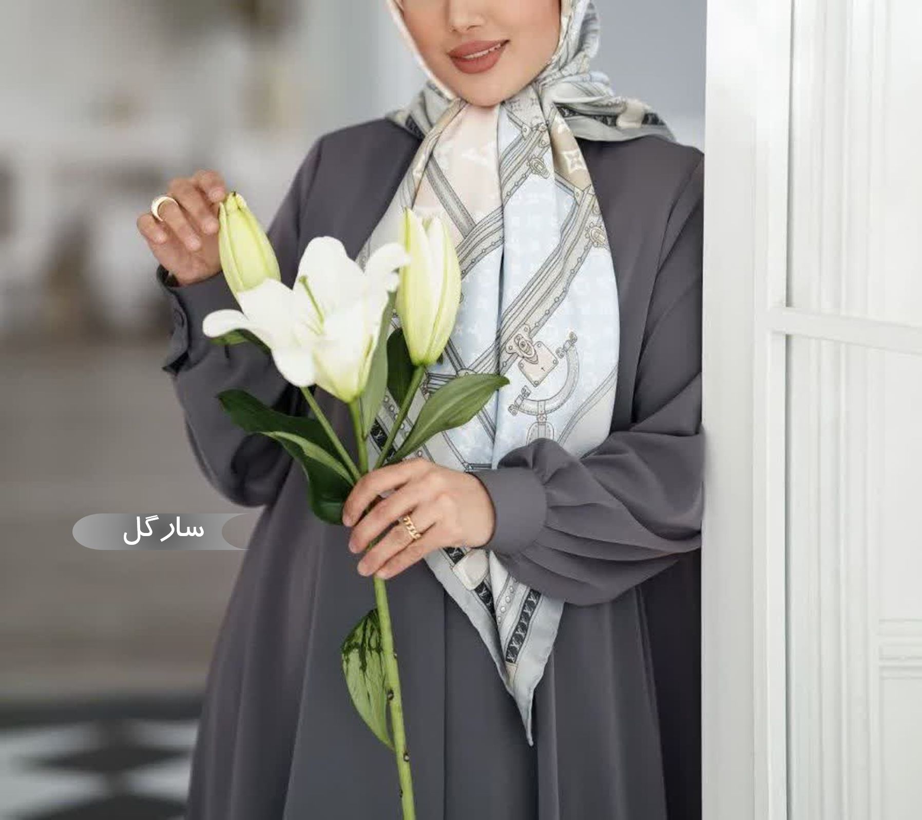 مانتو عبایی زنانه مجلسی طرح سارگل