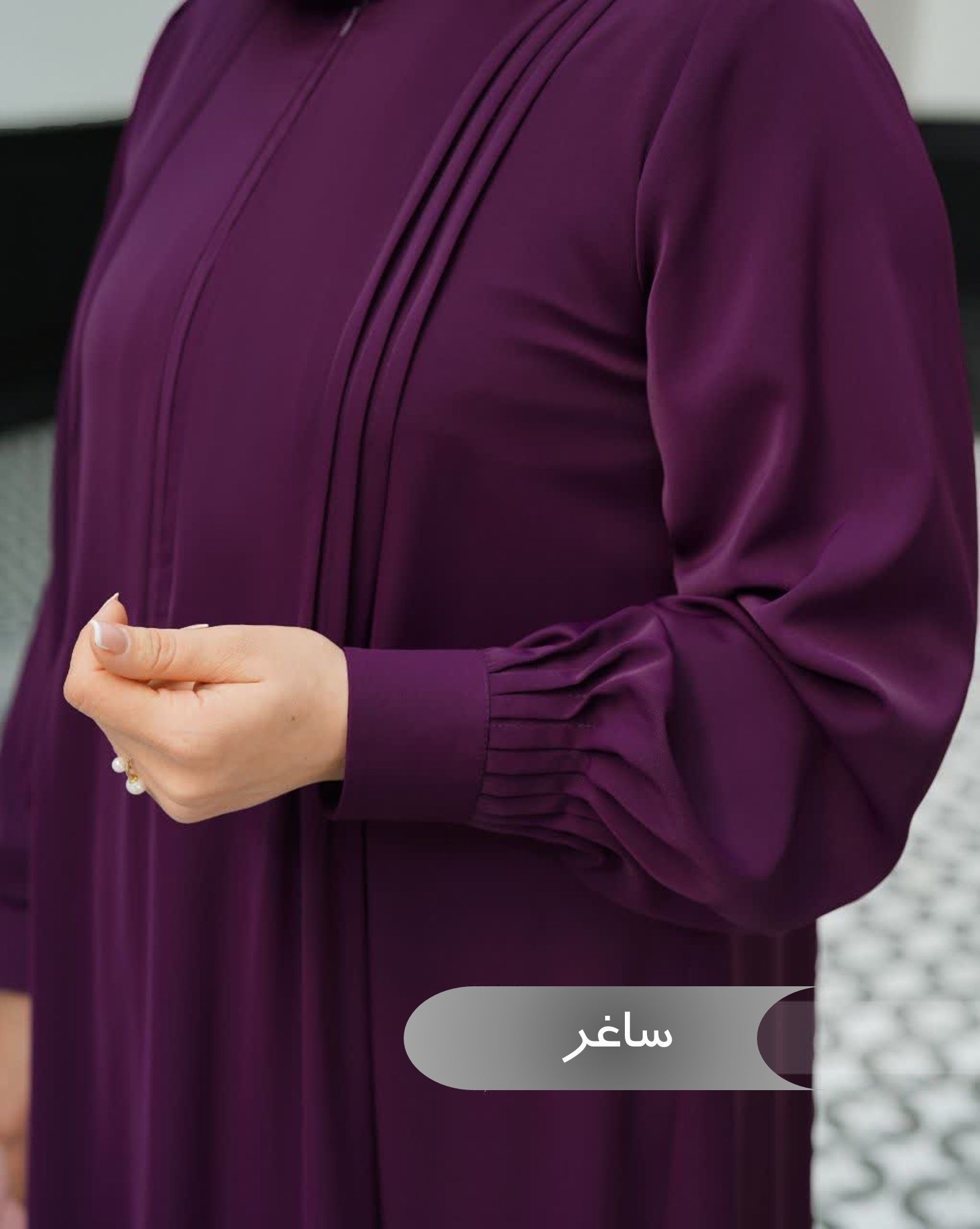  مانتو عبایی زنانه مجلسی طرح ساغر