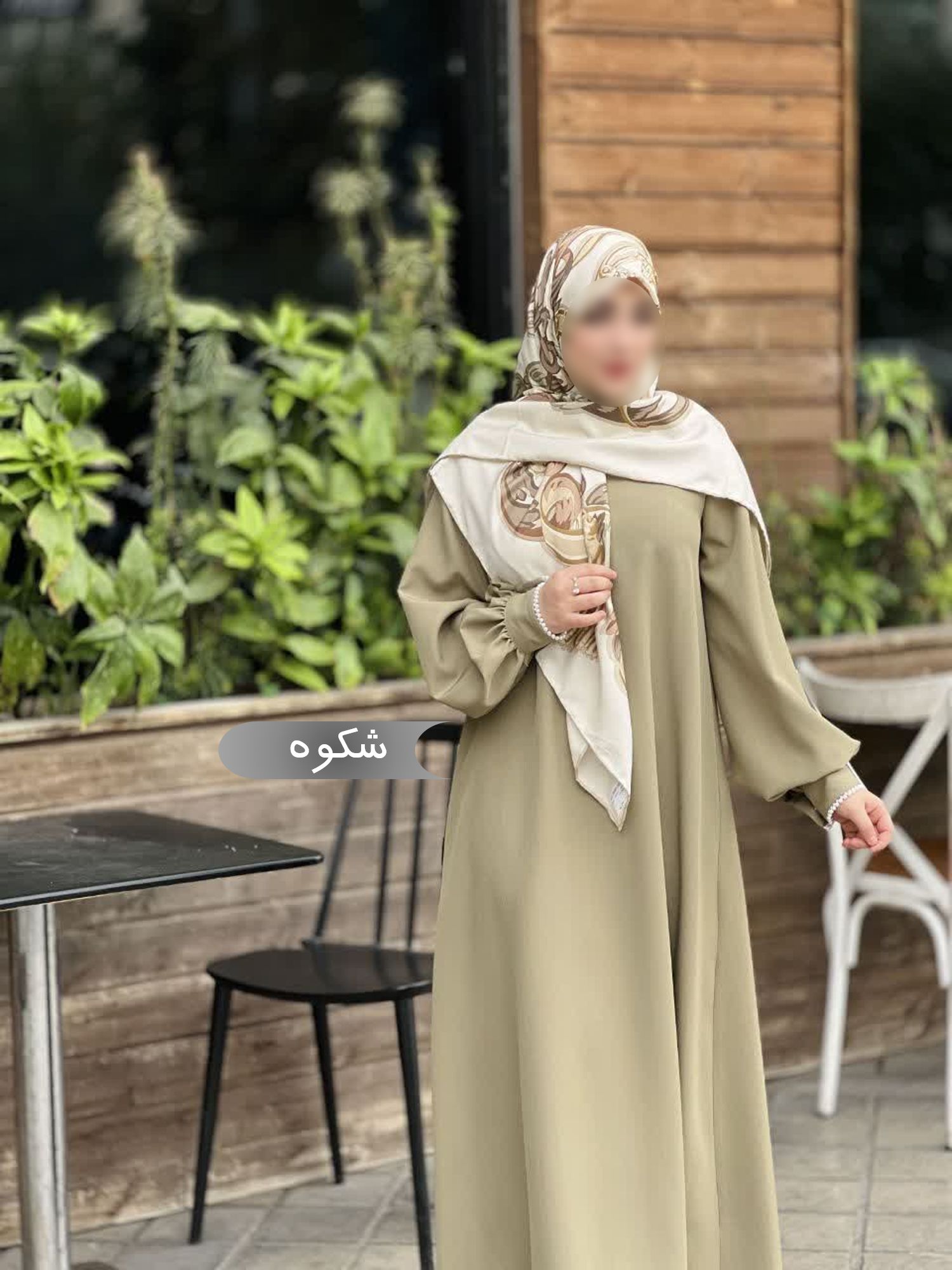 مانتو عبایی زنانه مجلسی طرح شکوه