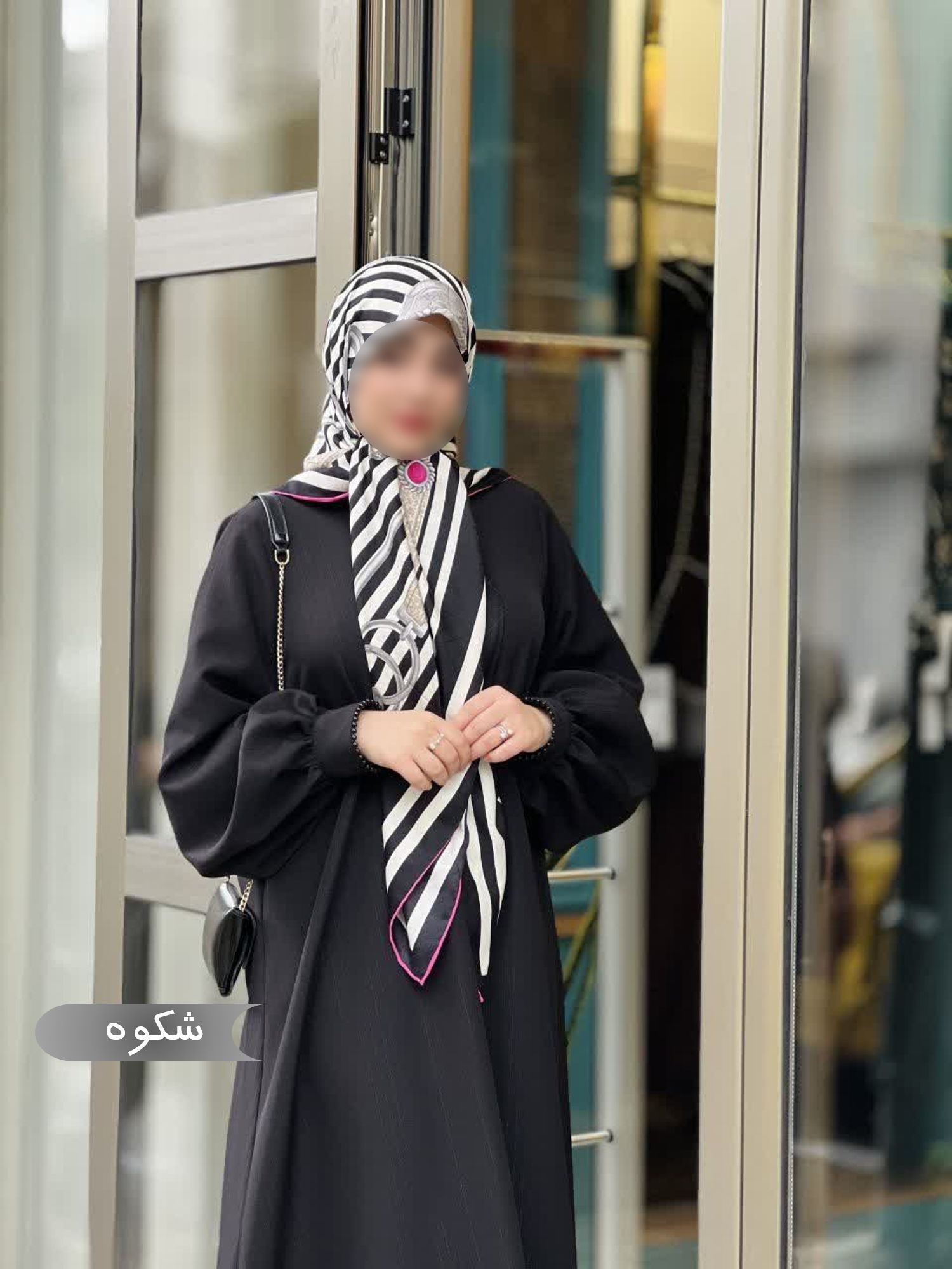 مانتو عبایی زنانه مجلسی طرح شکوه