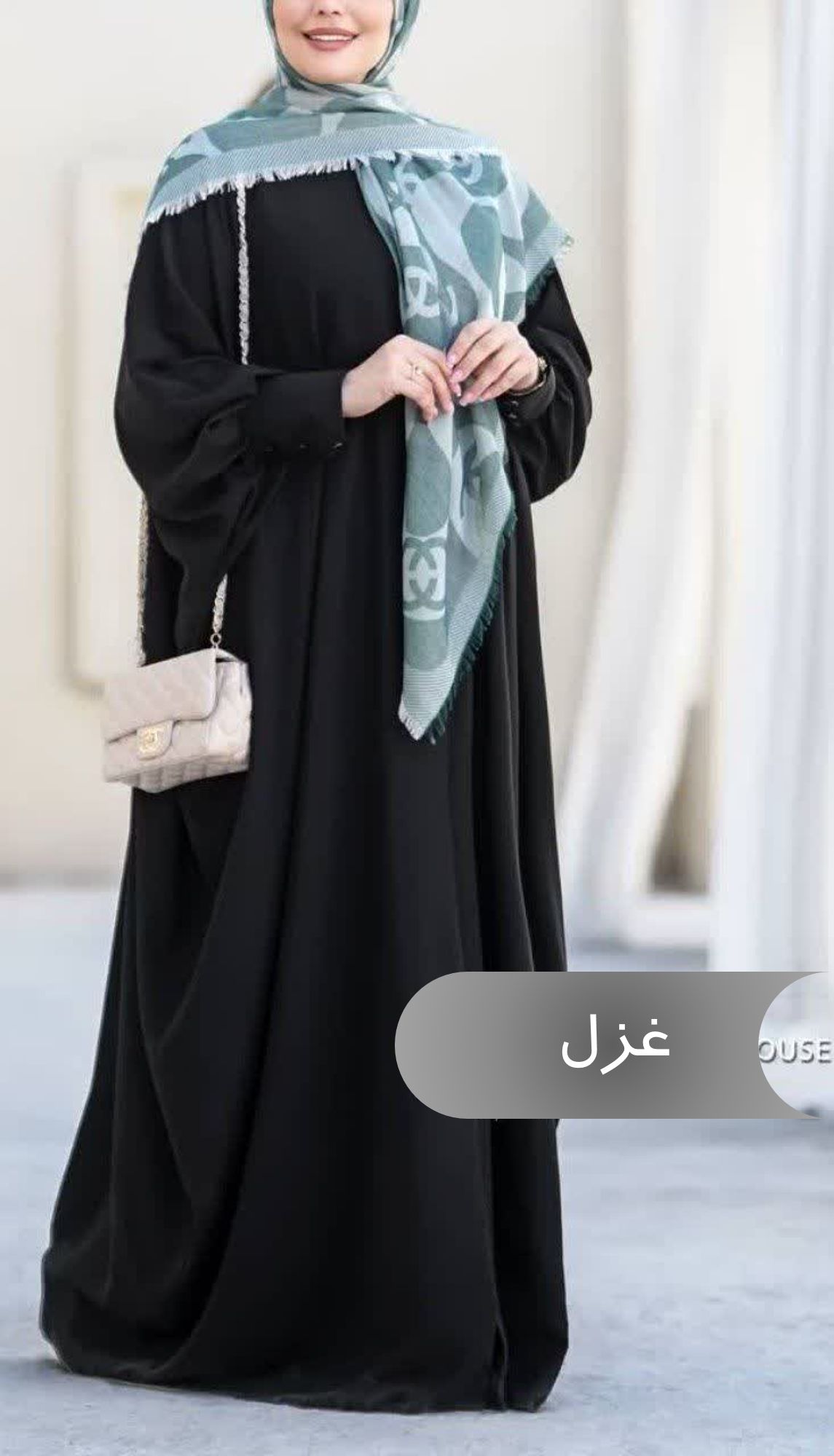  مانتو عبایی زنانه مجلسی طرح غزل