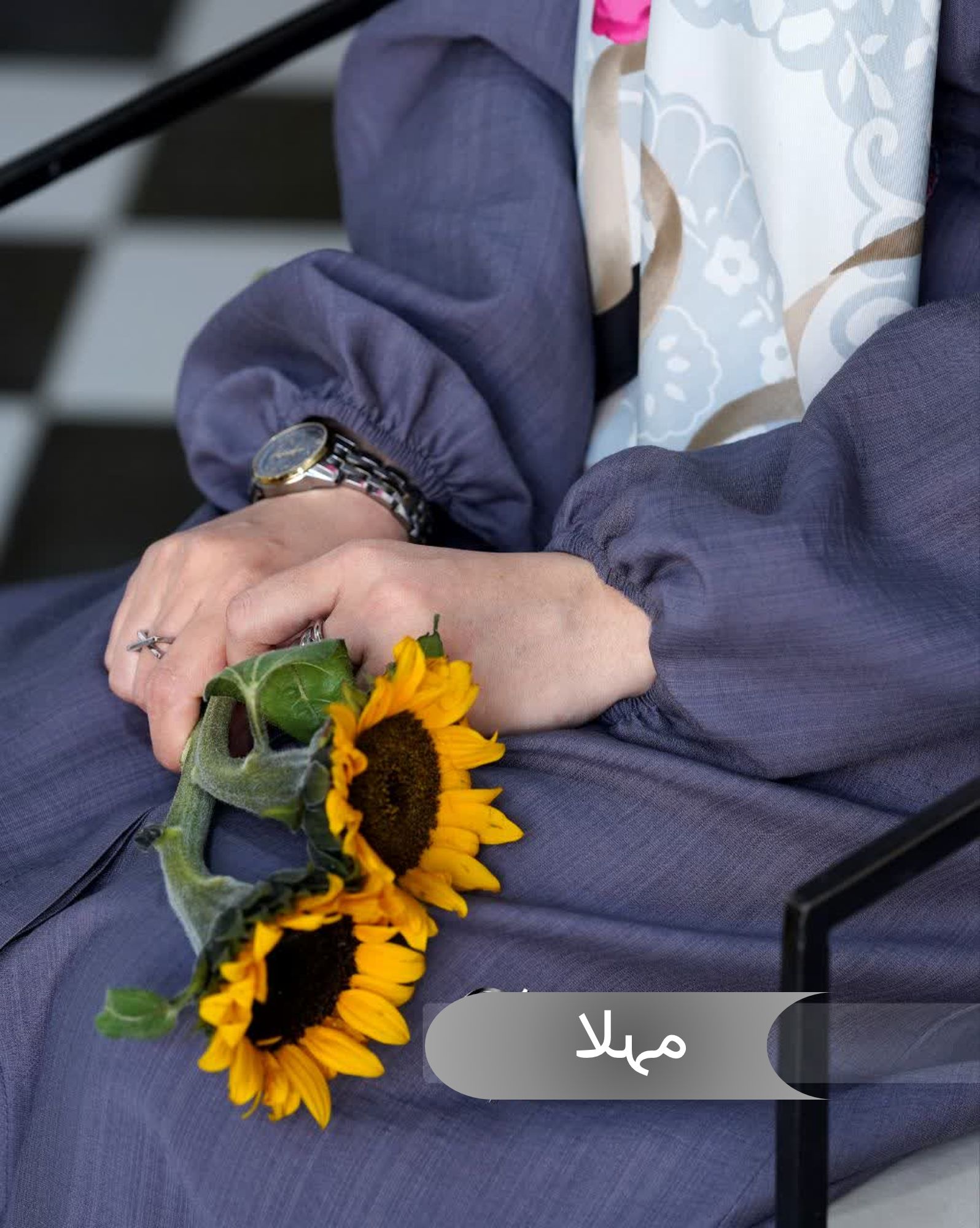  مانتو عبایی زنانه مجلسی طرح مهلا